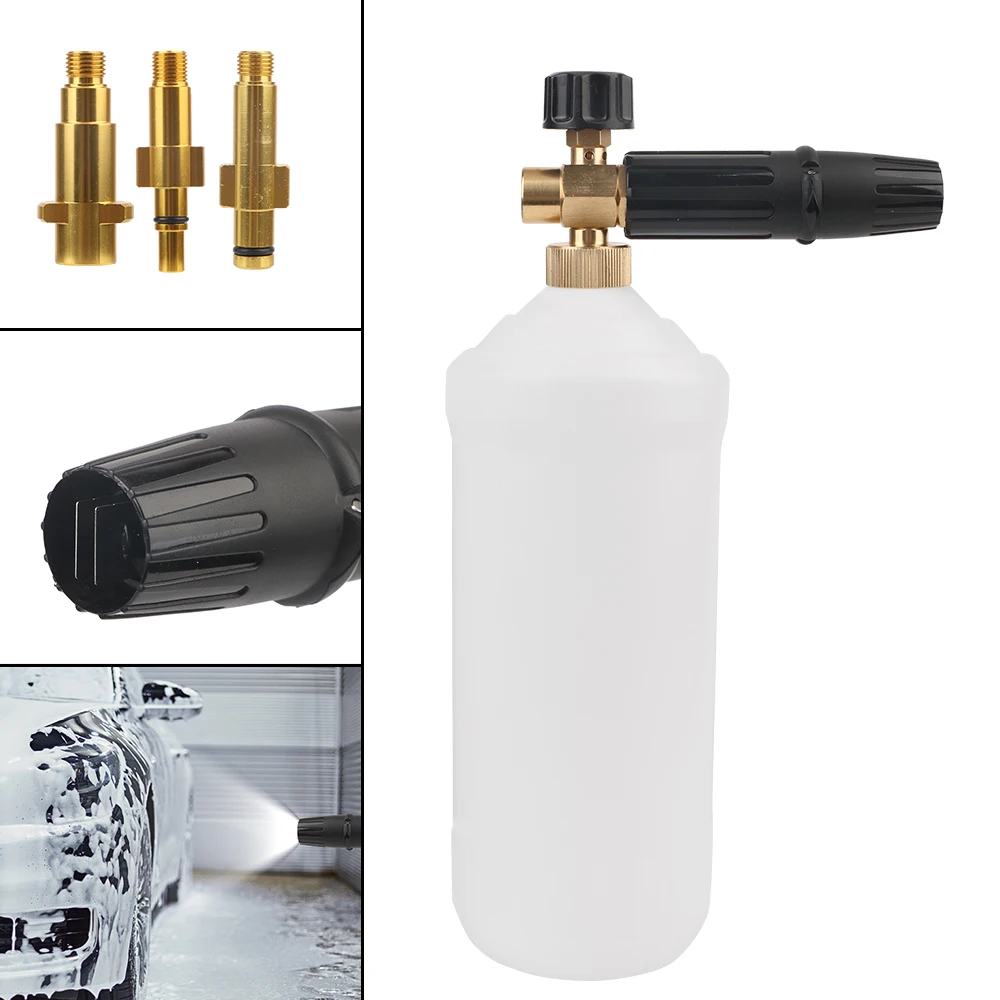 

For Karcher K AR Makita Daewoo Foam Lance Snow Foam Generator High Pressure Adjustable Shampoo Sprayer 1 L Car Wash Gun Nozzle