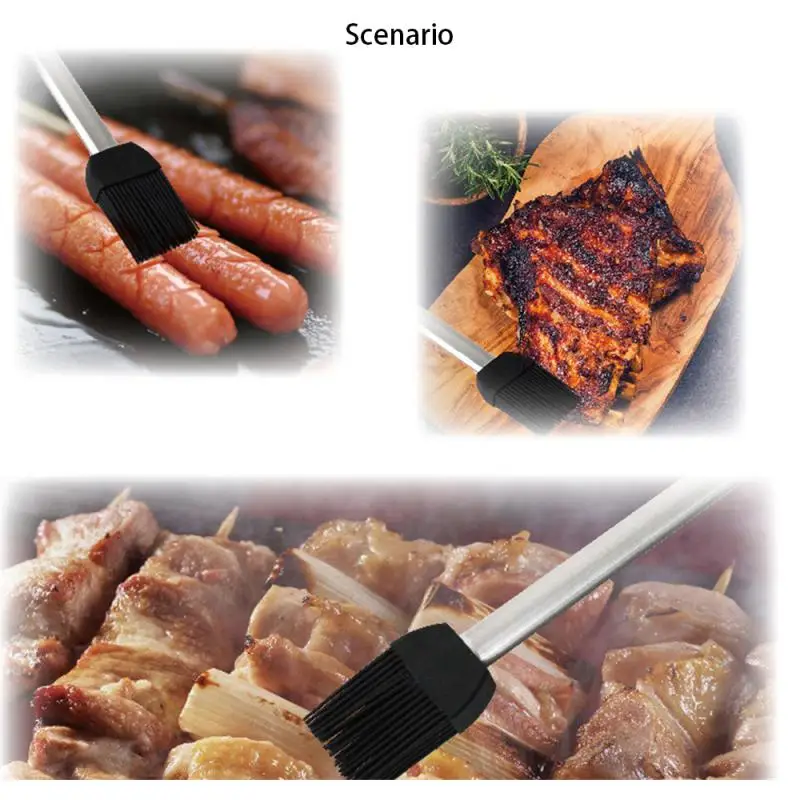 1/3/5PCS Silicone Bbq Brush Durable Design Comfortable Grip Convenient Top Baking Tools Effortless Heat Resistant Brush Durable