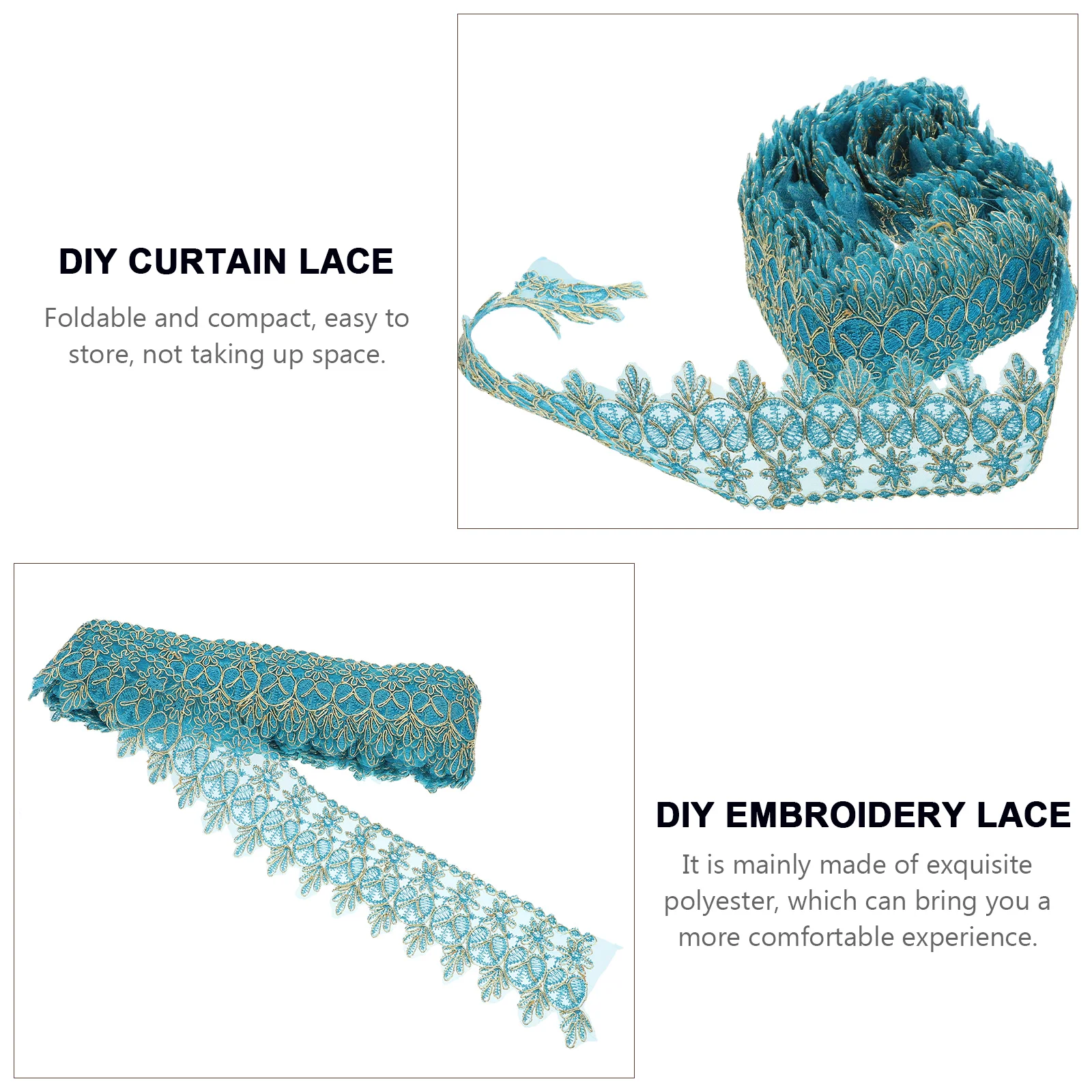 

1pc Diy Curtain Fringe Trim Embroidery Lace Fabric Wedding Dress Sewing Ribbon Polyester Mesh Tulle Lace Tassel Decor Window