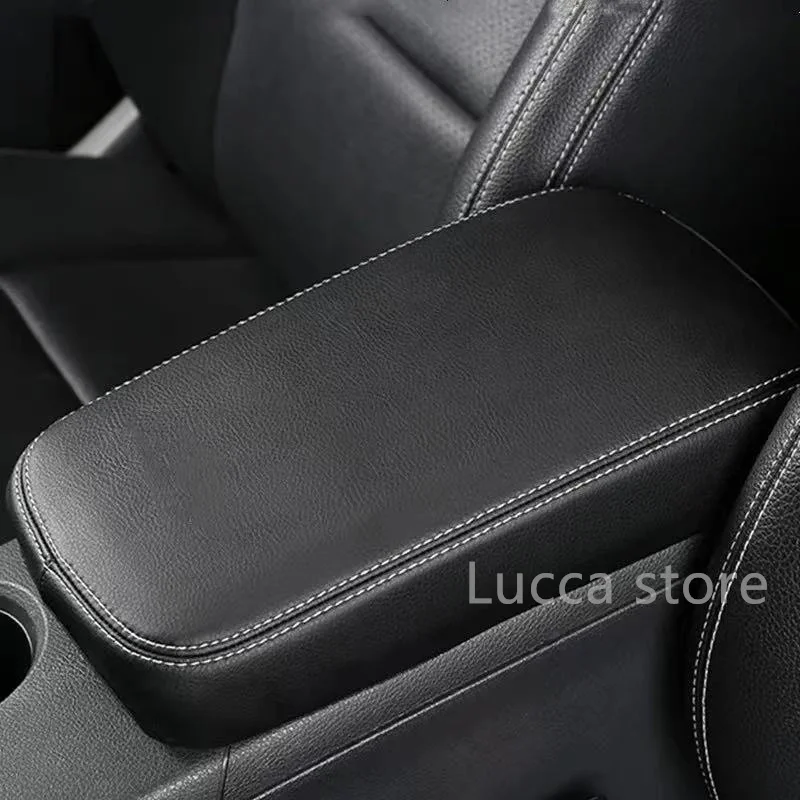 Suede warp For Mercedes-Benz GLA X156 CLA C117 A Class W176 Accessory Leather Central Armrest Box Protection Sleeve modification