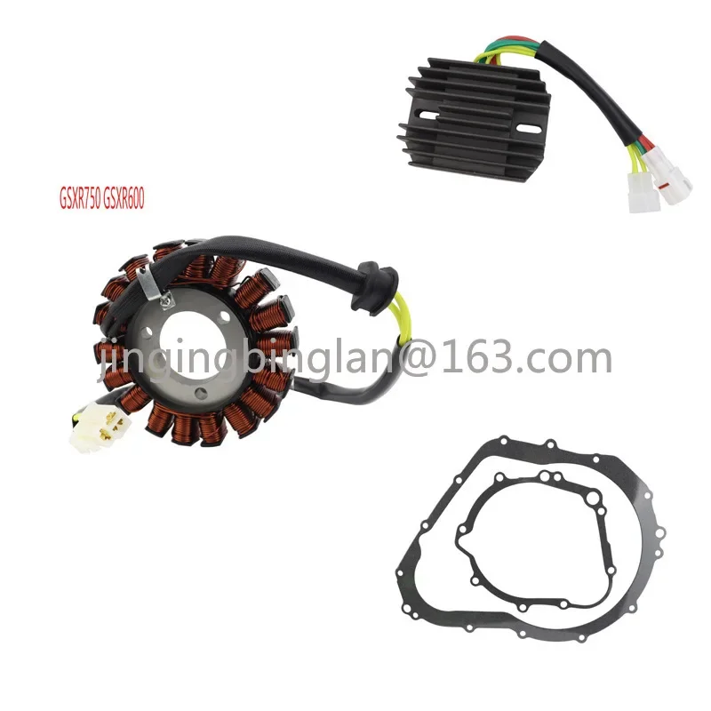 Magneto coil + rectifier + gasket for Suzuki GSXR650 GSXR750 set