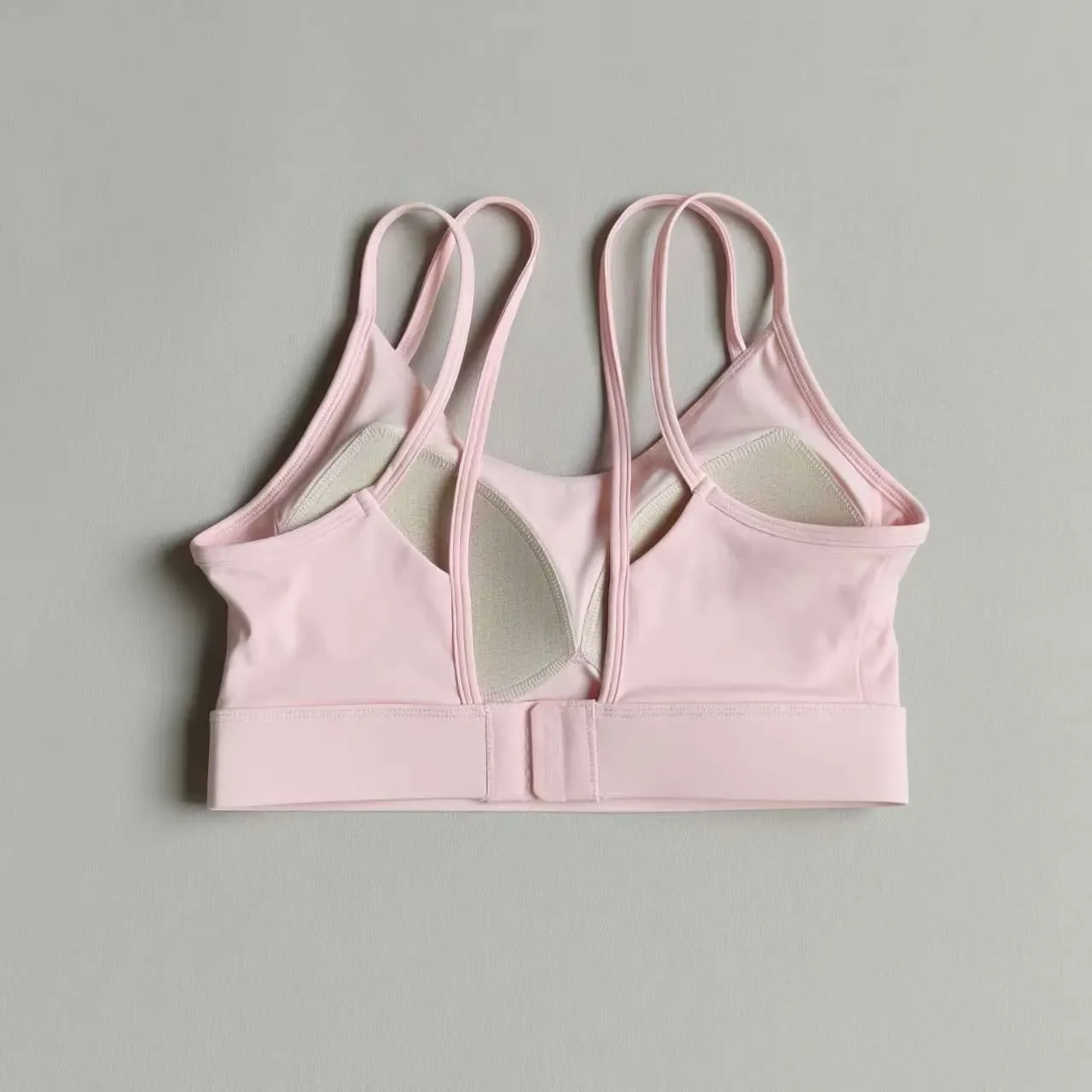 Women Yoga Sports Bra Push-Up Fixed Cup Breathable Quick-Drying Back Design Pilates Fitness Top for Running Beautiful Reduction