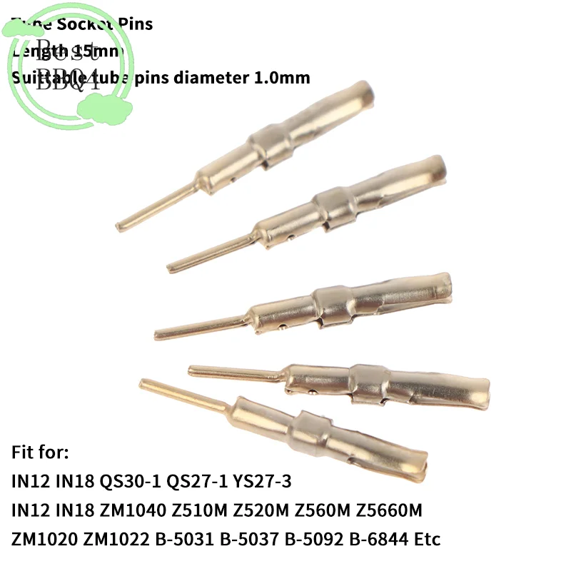 (BBQ4)50Pcs Nixie/VFD Tube Socket Pins 1mm Gold Plated IN-12 IN-18 For QS30-1 QS27-1 YS27-3 ZM1040 Z510M
