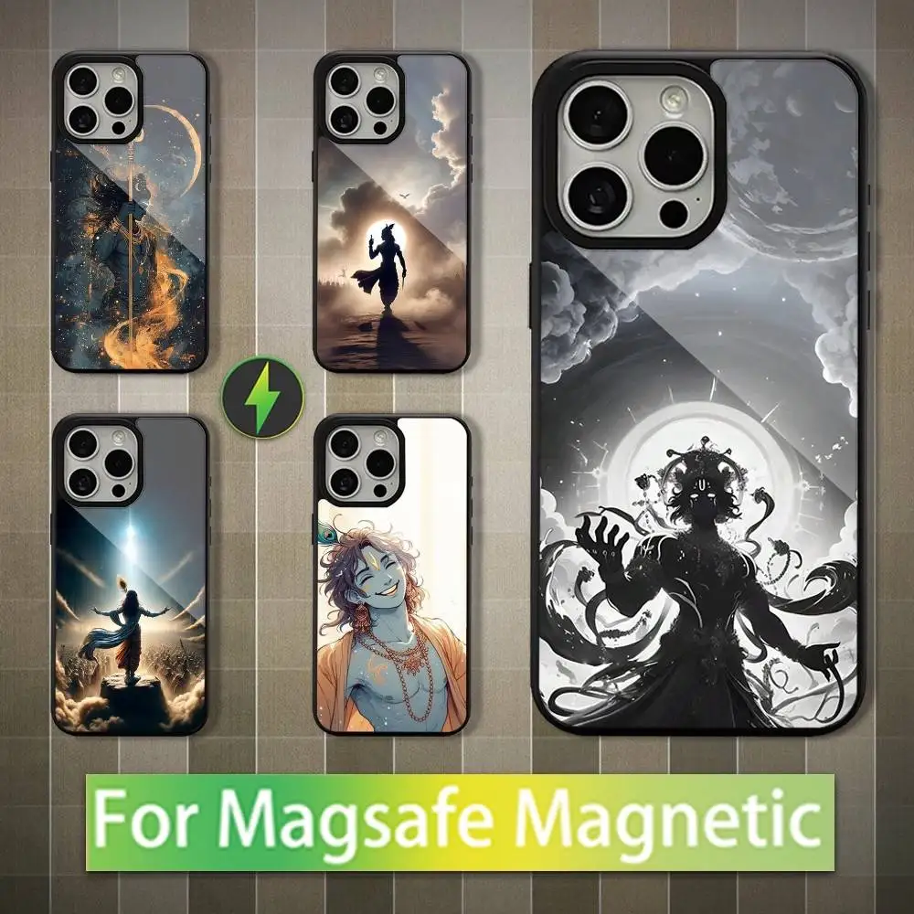 

Krishna Indian God Phone Case For iPhone 16,15,14,13,12,11,Pro,Max,Plus,Mini,Magsafe,Magnetic Wireless Charging Case