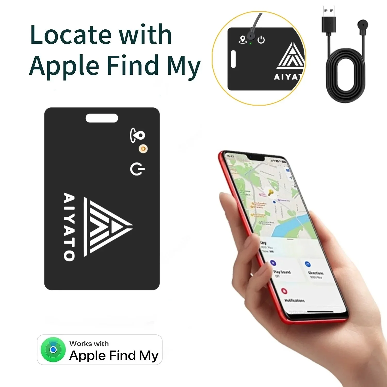 

Bluetooth-трекер CD с функцией Find My для iOS, громкой связью, поиск смарт-карт, GPS-трекер, поиск ключей