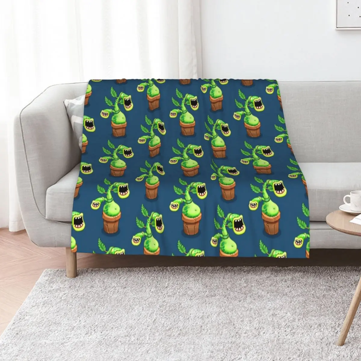 My Singing Monsters character Potbelly Throw Blanket Large Shaggy Extra Large Throw Winter beds Sofa Quilt wednesday Blankets