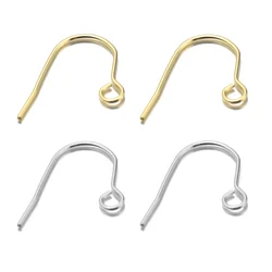100pcs/lot Stainless Steel Plated Gold Color Earring Hooks French Ear Wires for DIY Earrings Jewelry Making Findings Materials