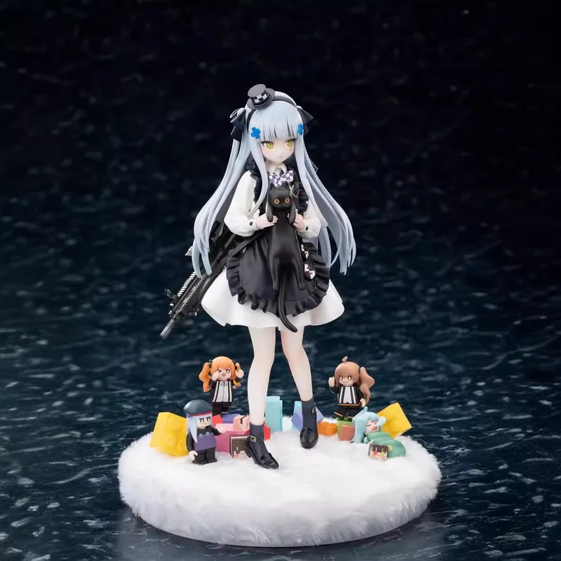 New Hot Hobby Max Girls' Frontline Hk 416 Black Cat'S Present Ver.1/7 Painted Figure Pvc Action Anime Model Toys Doll Gift