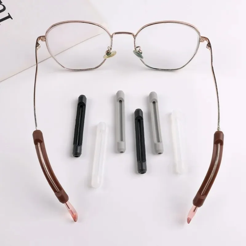 Silicone Glasses Anti Slip Sleeve Fixed Ear Hook Eyeglasses Frame Buckle Foot Bushing Anti Fall Anti-wear Accesorios Para Lentes