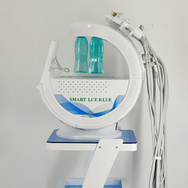 2023 Popular Multifunction 7 In 1 Hydra Dermabrasion Rf Deep Cleansing Small Bubbles Scrubber  With  Detecttion Handle