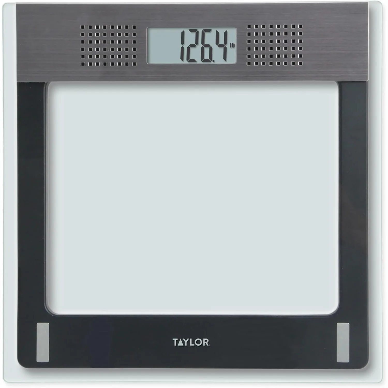 

Talking Bathroom Scale for Seniors, 440 lb Capacity Glass Digital Body Weight Scale with Loud Voice Readout, Gray