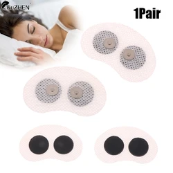 2Pcs Repeated Adhesive Magnetic Electrode Pad Snore Reducing Aids Sticker For Snore Circle Smart Anti Snoring Stopper massager