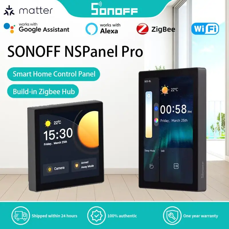 SONOFF NSPanel Pro Smart Home Control Panel Smart Scene Wall Switch EU/ US Smart Home Thermostat Display Switch Woks With Alexa