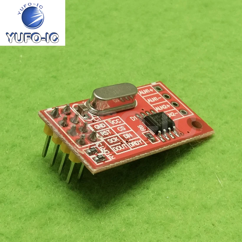 Free Ship 1PCS AD7705 Dual 16-Bit ADC Analog-to-Digital Conversion Data Acquisition Module Input Programmable Gain