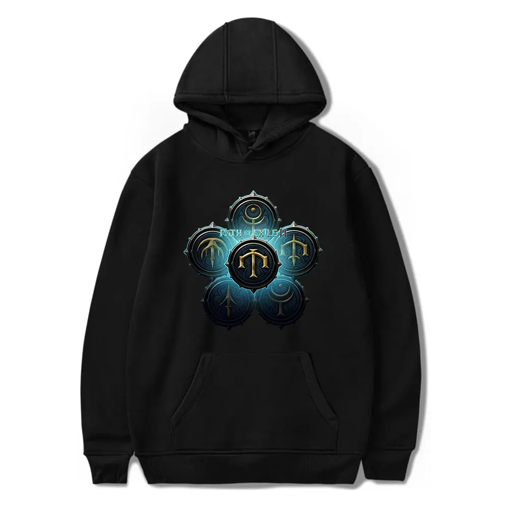 Path Of Exile 2 Hoodies New Logo Merch Hooded Women Men Fashion Casual  Streetwear Sweatshirts