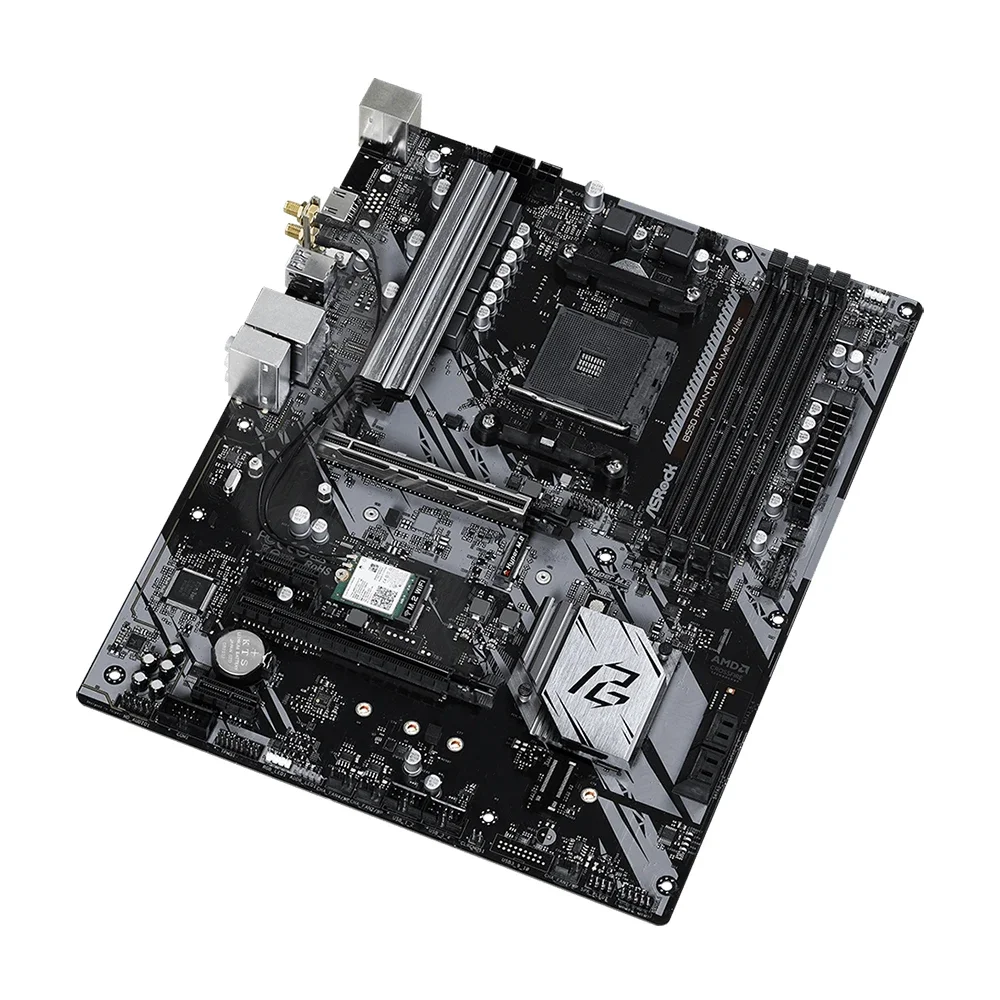 Материнская плата ASRock B550 с поддержкой Ryzen 5 3600 5600 5600G 5700X3D R7 5800X3D Процессор DDR4 4533 МГц 128 ГБ NVME M.2 PCIe 4,0