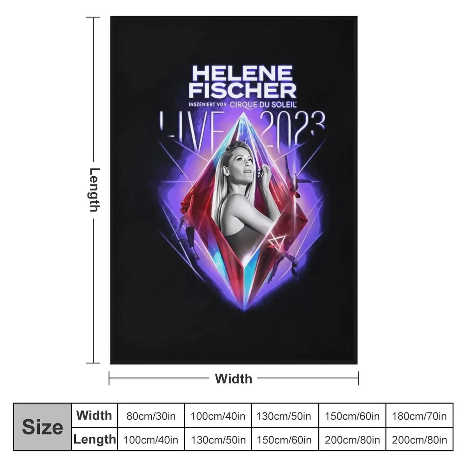 Helene Fischer Rausch-Couverture en peluche douce pour bébé, couvre-lit à carreaux, 2023