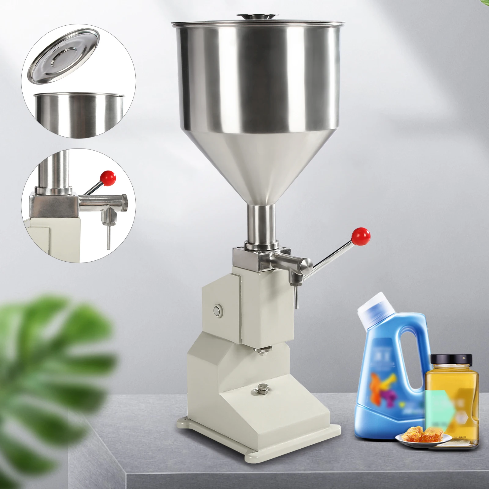 Manual Liquid Filling Machine Oil Paste Bottle Filler 5-50ml For Cream Cosmetic