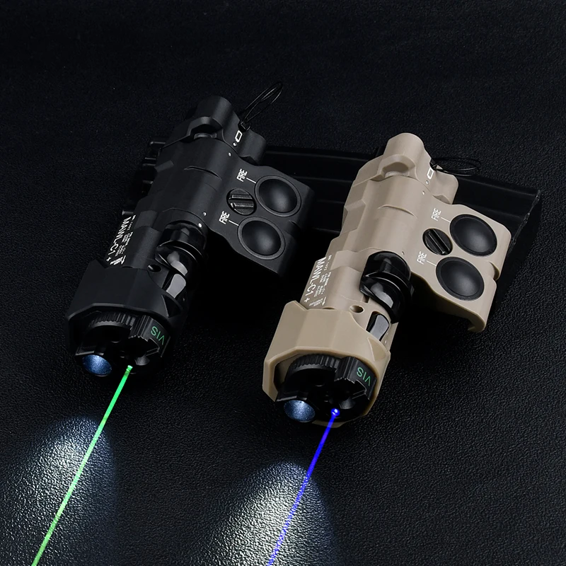 WADSN Tactics PEQ nuevo MAWL-C1 actualizado Airsoft Nylon plástico CNC LED puntería MAWL punto rojo verde azul armas de caza luces IR Las