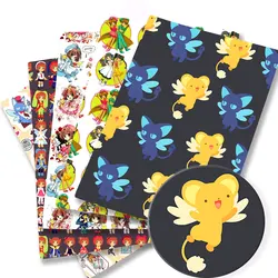 Sakura Cartoon Fabric Hot DIY Sakura Handmade Sewing Patchwork Quilting Baby Dress Home Sheet Printed Fabric Fabric Sewing Kids
