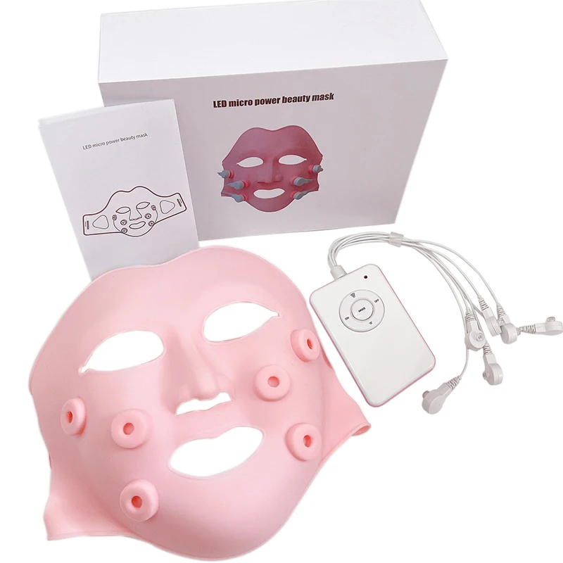 

Electronic Reusable Silicone Face Lift Mask Skin Whiten Bandage Mask Microcurrent Soft Gel Face Massager Apparatus Anti Wrinkle