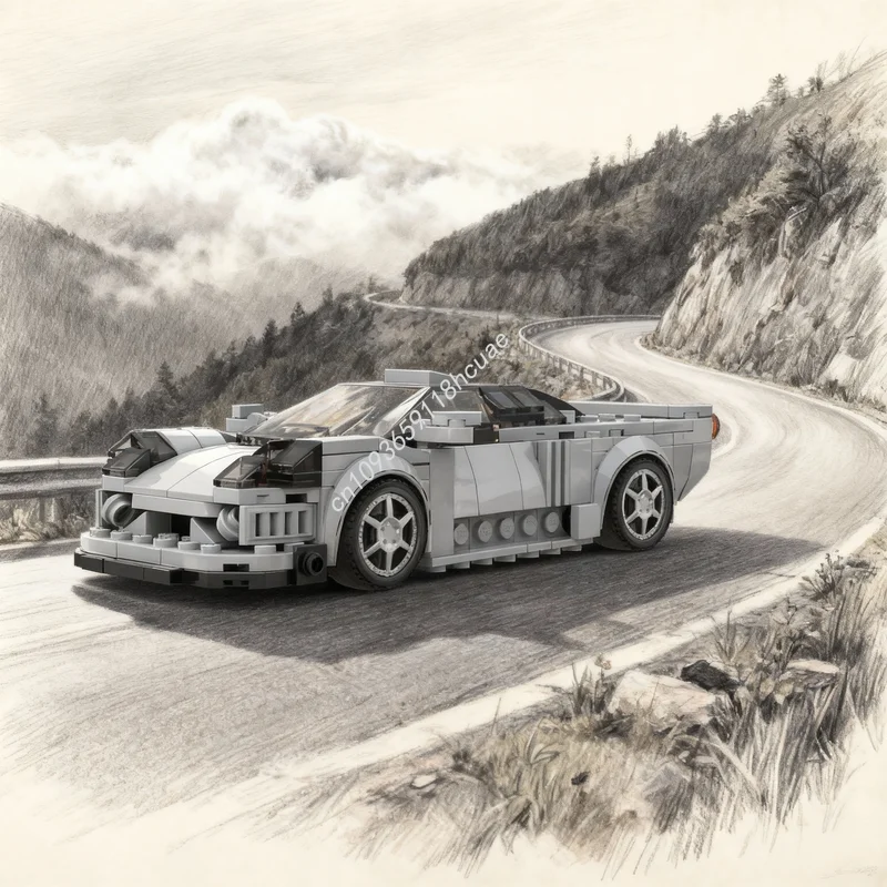 

218pcs MOC Supercar Cars Model Building Blocks Architecture Assemble DIY Christmas Gifts Creative Idea Toys Education Brick