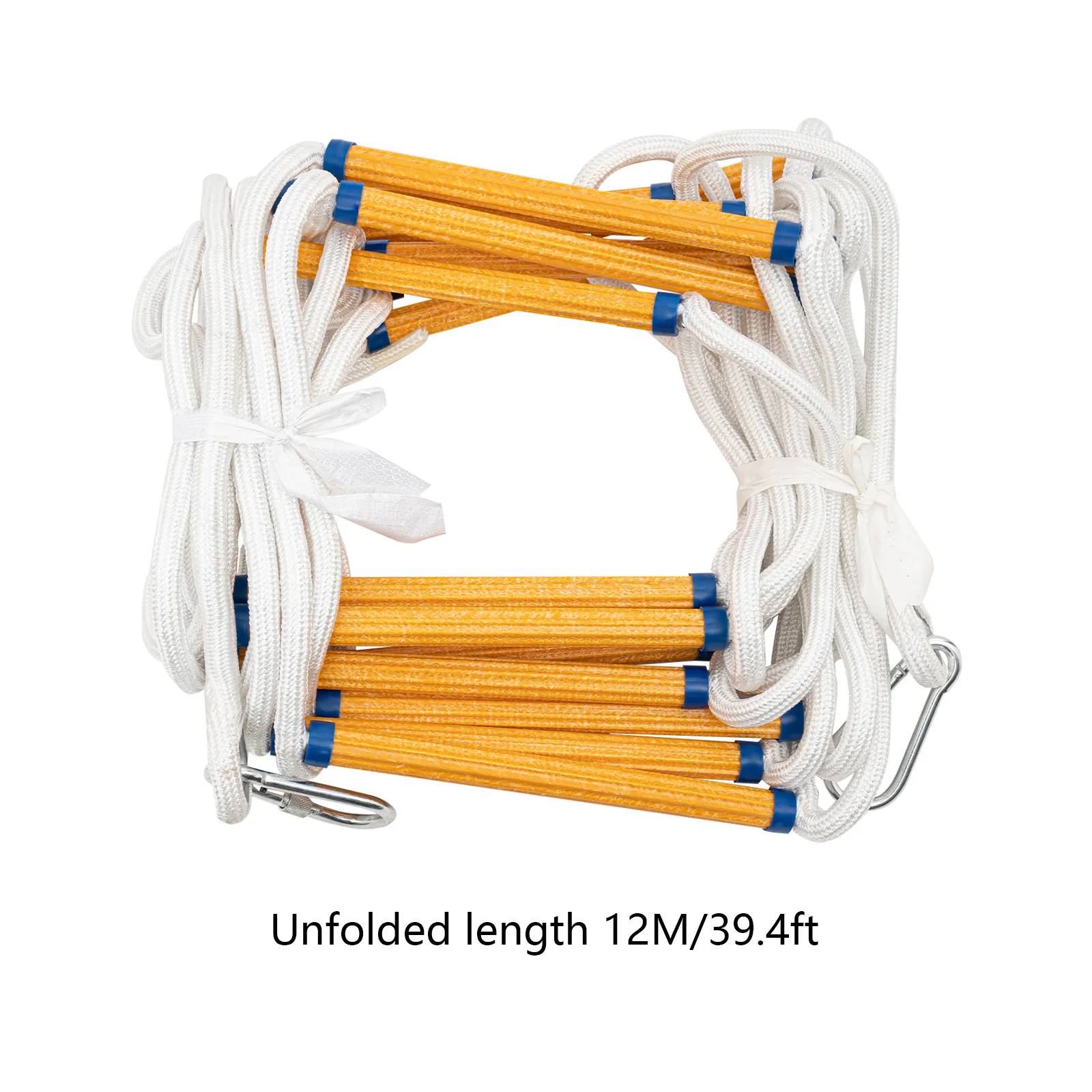 Scala di fuga antincendio da 12 m Corda di salvataggio antiscivolo Risposta di sicurezza sul lavoro di emergenza Autosalvataggio Fuga per arrampicata su roccia salvavita