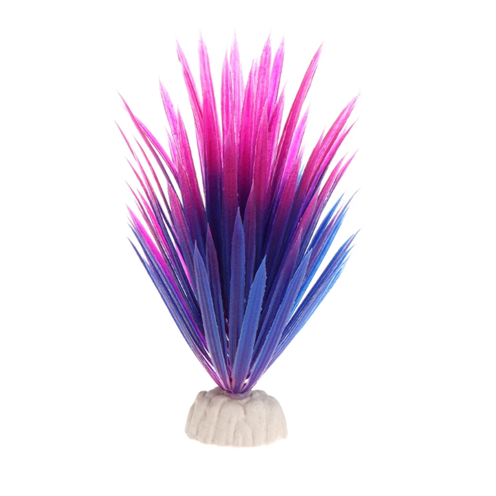 

4Pcs Aquarium Plastic Simulation Plants Artificial Fish Tank Decorations Lifelong Use Realistic Natural Effect for Fresh and