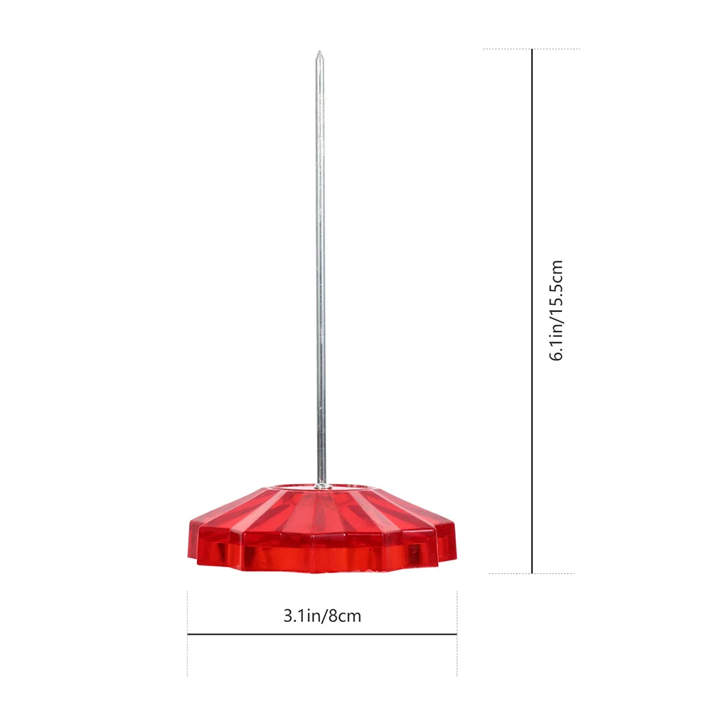 2 قطعة حامل ورق قضيب مستقيم من البلاستيك لمنظم استلام المكتب بيل شوكة تخزين مكتب سبايك المغزل