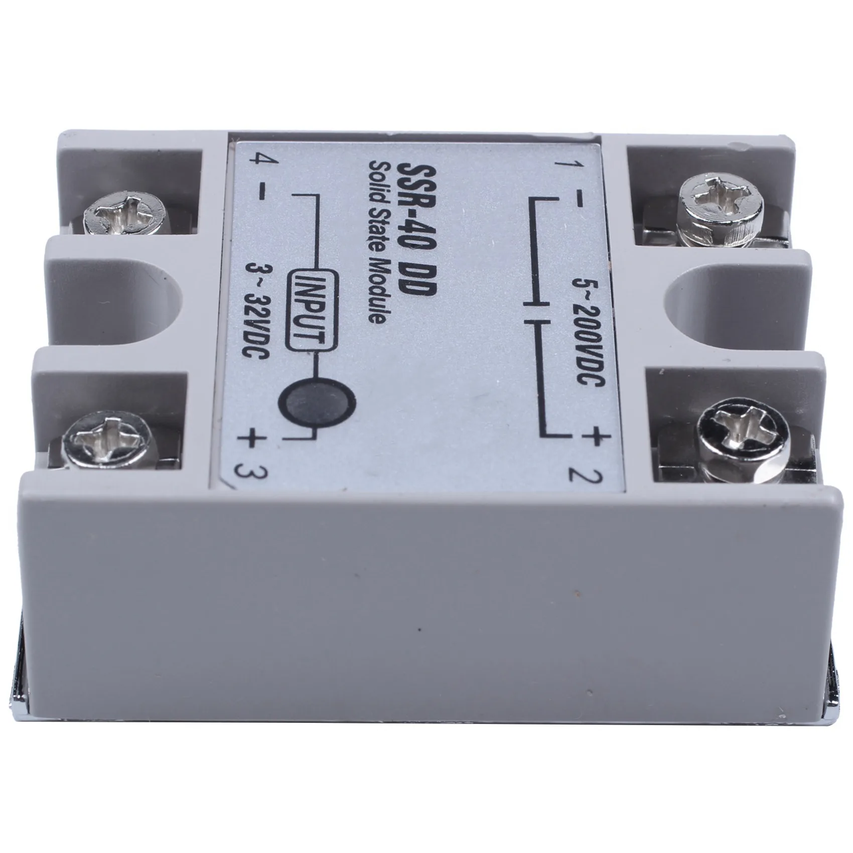 N36R-2X Single Phase Solid State Relay DC-DC SSR-40DD 40A DC3-32V DC5-60V White+Silver