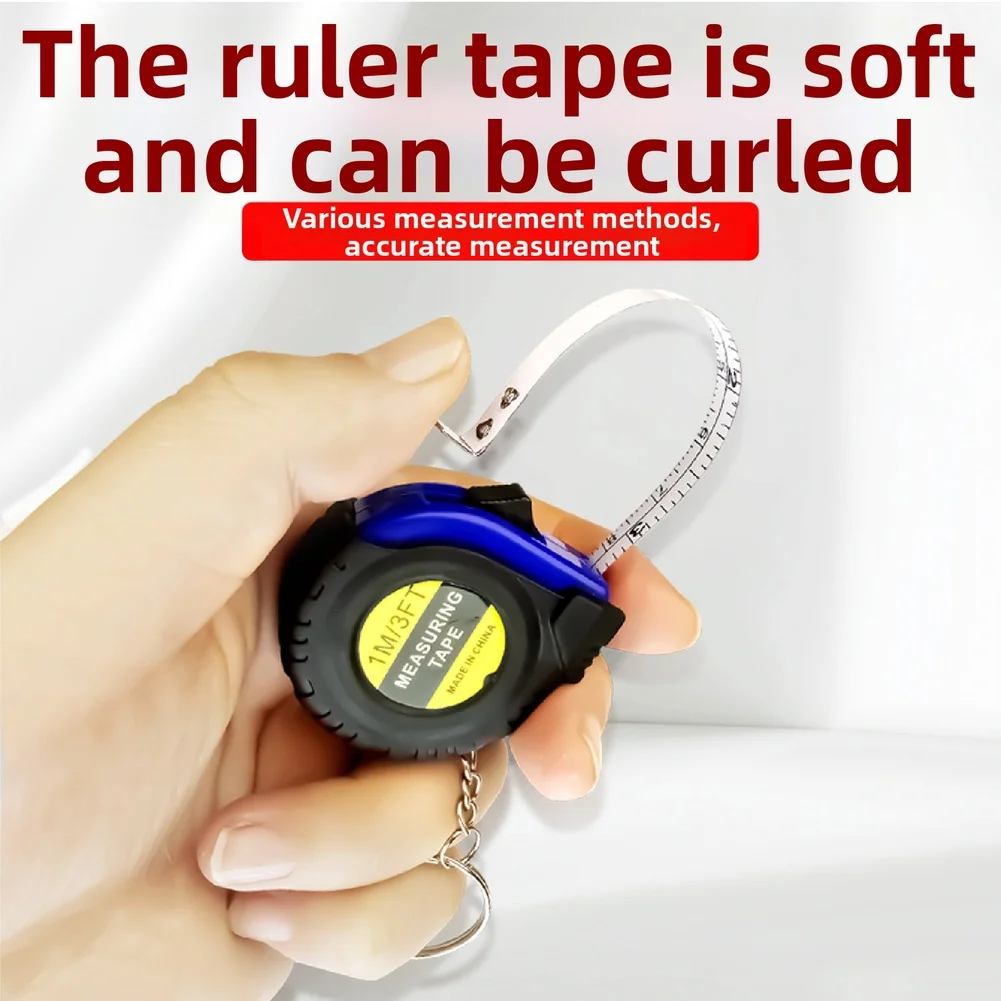 1PC 1M Retractable Tape Measure Anti-drop Metal Tape Measure Home Site Construction Meter Measure Puller Rule Measuring Tool
