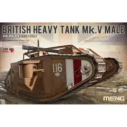 영국 헤비 탱크 Mk.V 남성 체중계 모델 키트, Meng 모델 TS-020 1/35