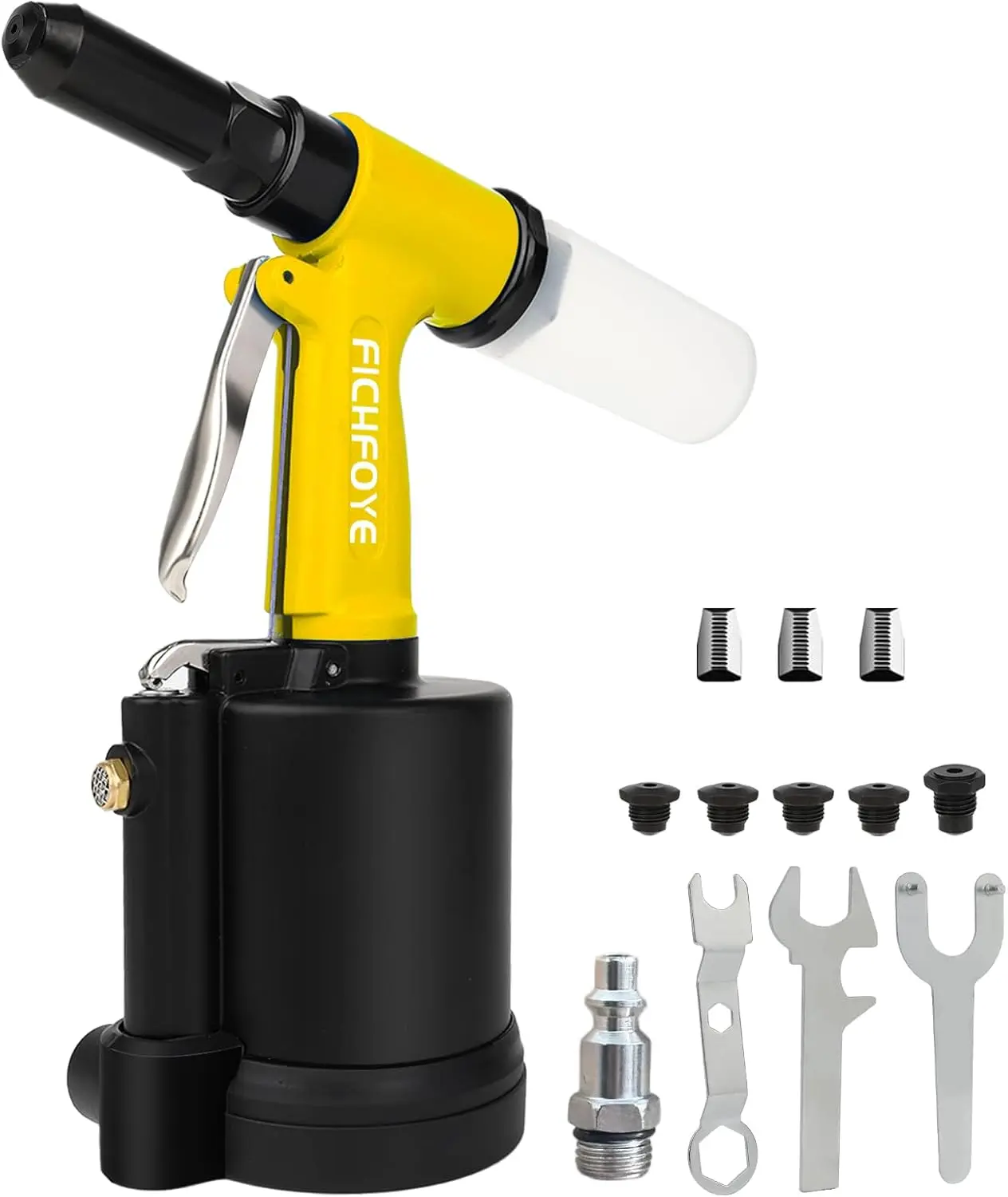 

Heavy Duty Pneumatic Rivet Gun Set, 4000lbf Air Riveter with Multiple Sizes for Automotive and Construction Use