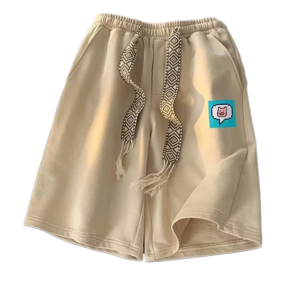 

Casual Streetwear Drawstring Gym Shorts Casual Outings Summer Sportswear Versatile Fashion Breathable Fabric Comfortable Fit