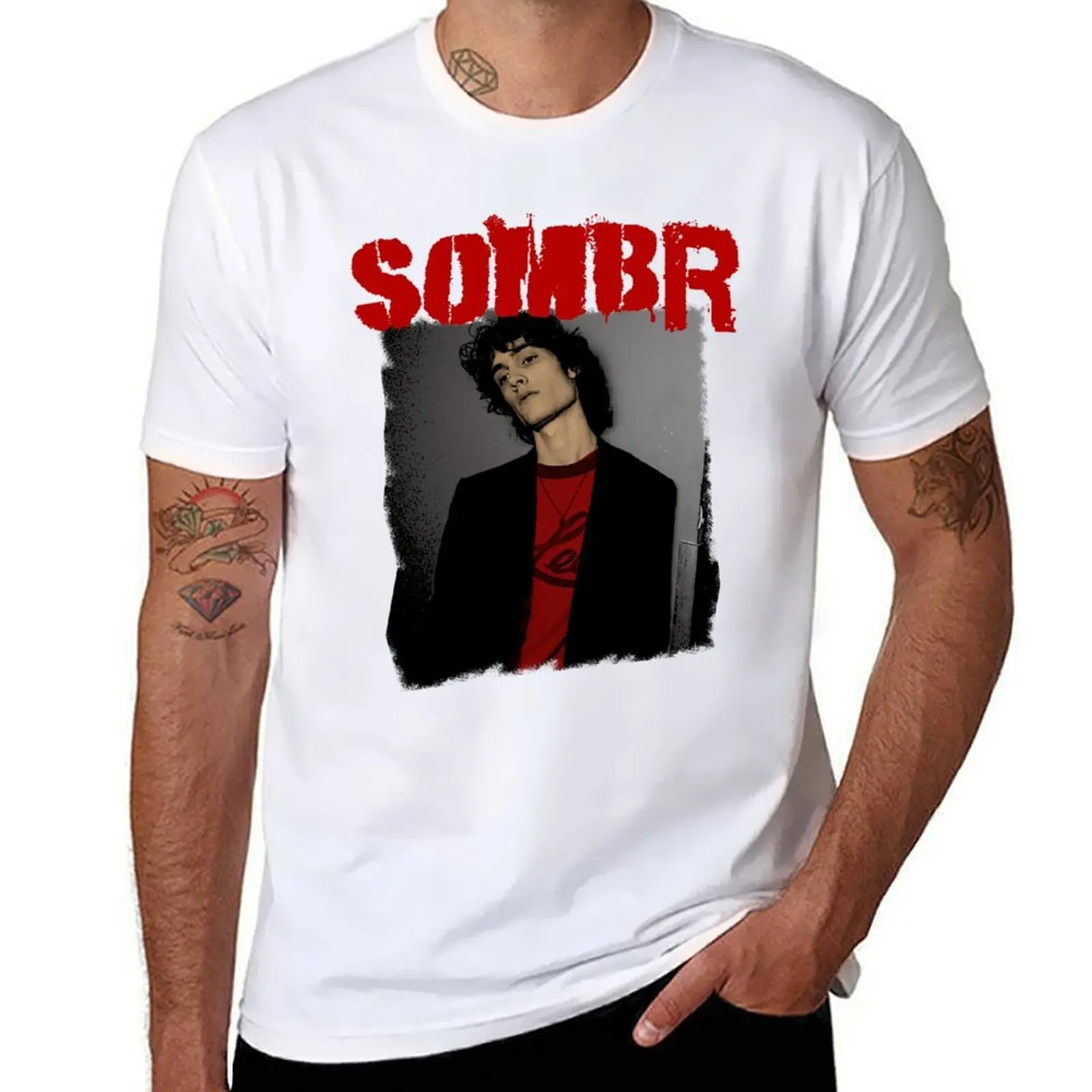 

Vintage Grunge Style Sombr T-Shirt man t shirts graphic man t shirt cotton T-Shirt