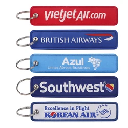 Cartoon Aviation Key Tag Keychains For Driver Key Chain New Weaving Mark Car Key Tag Keyring Trinket Gift For 1PC