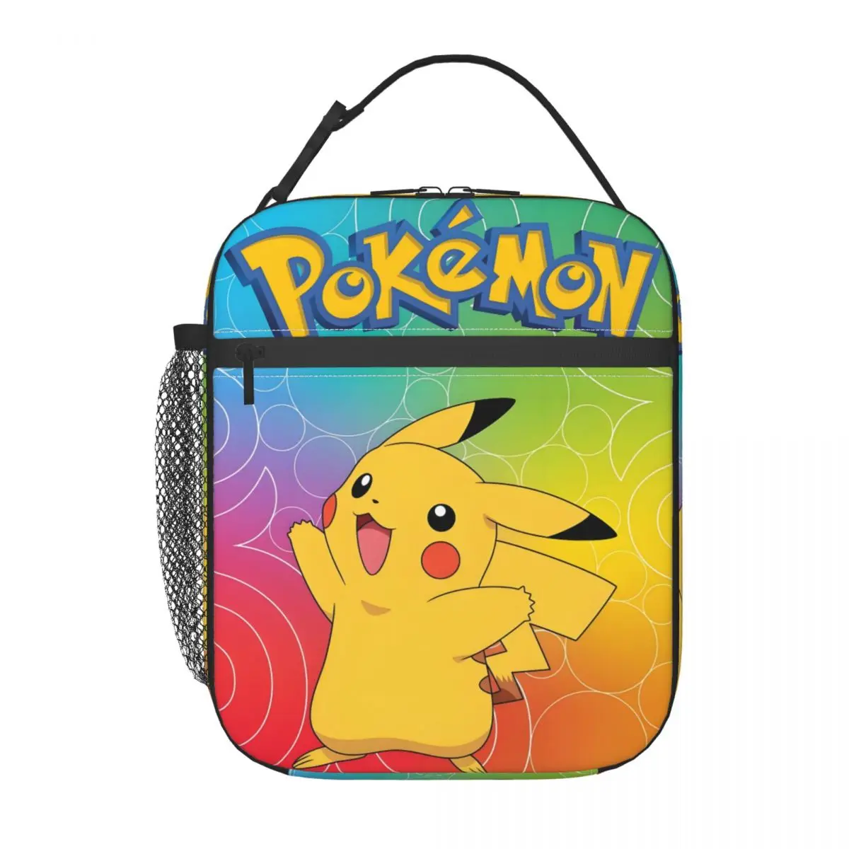 

Custom P-Pikachues Cartoon Thermal Insulated Lunch Bag Game Resuable Bento Box for School Office Outdoor Storage Food Tote Bags