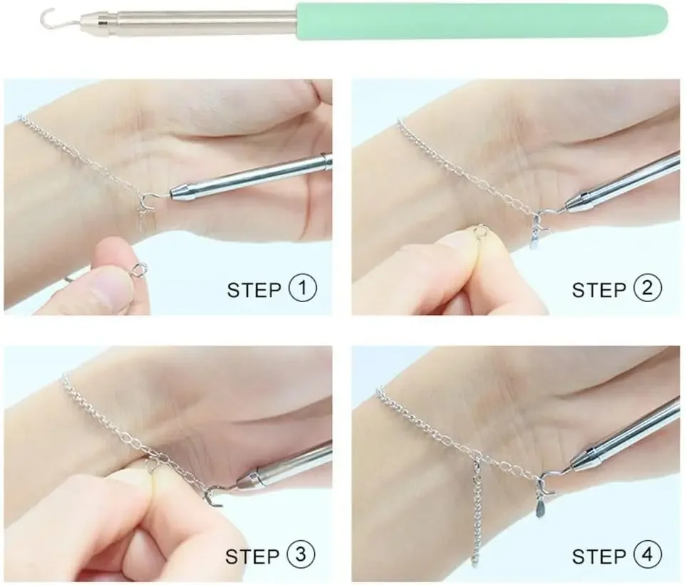 1 قطعة أداة هوك للمجوهرات سوار قلادة السحابة حزام ساعة اليد مساعد المشبك يرتدي المعونة جهاز معلق #5