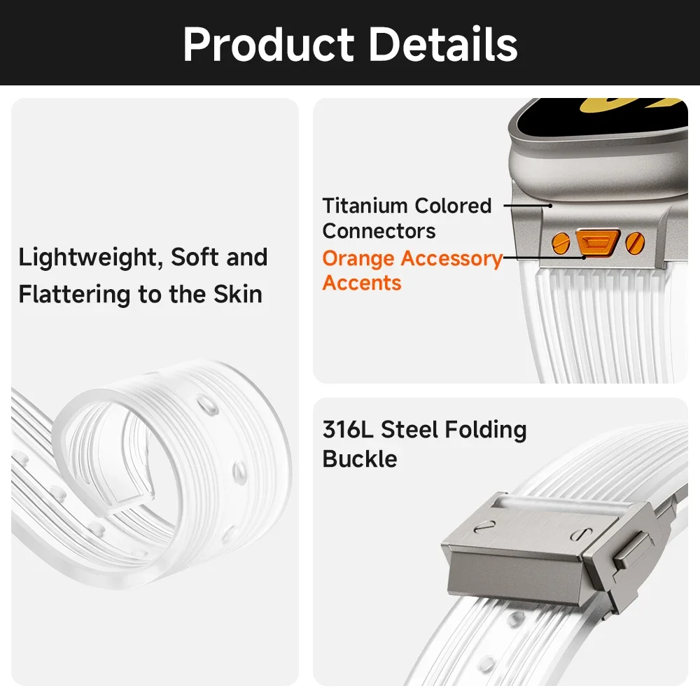 Correa de goma suave para Apple Watch, pulsera deportiva de silicona para IWatch 2, 1, 49mm, Serie 9, 8, 7, 45mm, 44mm, 6, 5, 4, Se, 44, 42mm