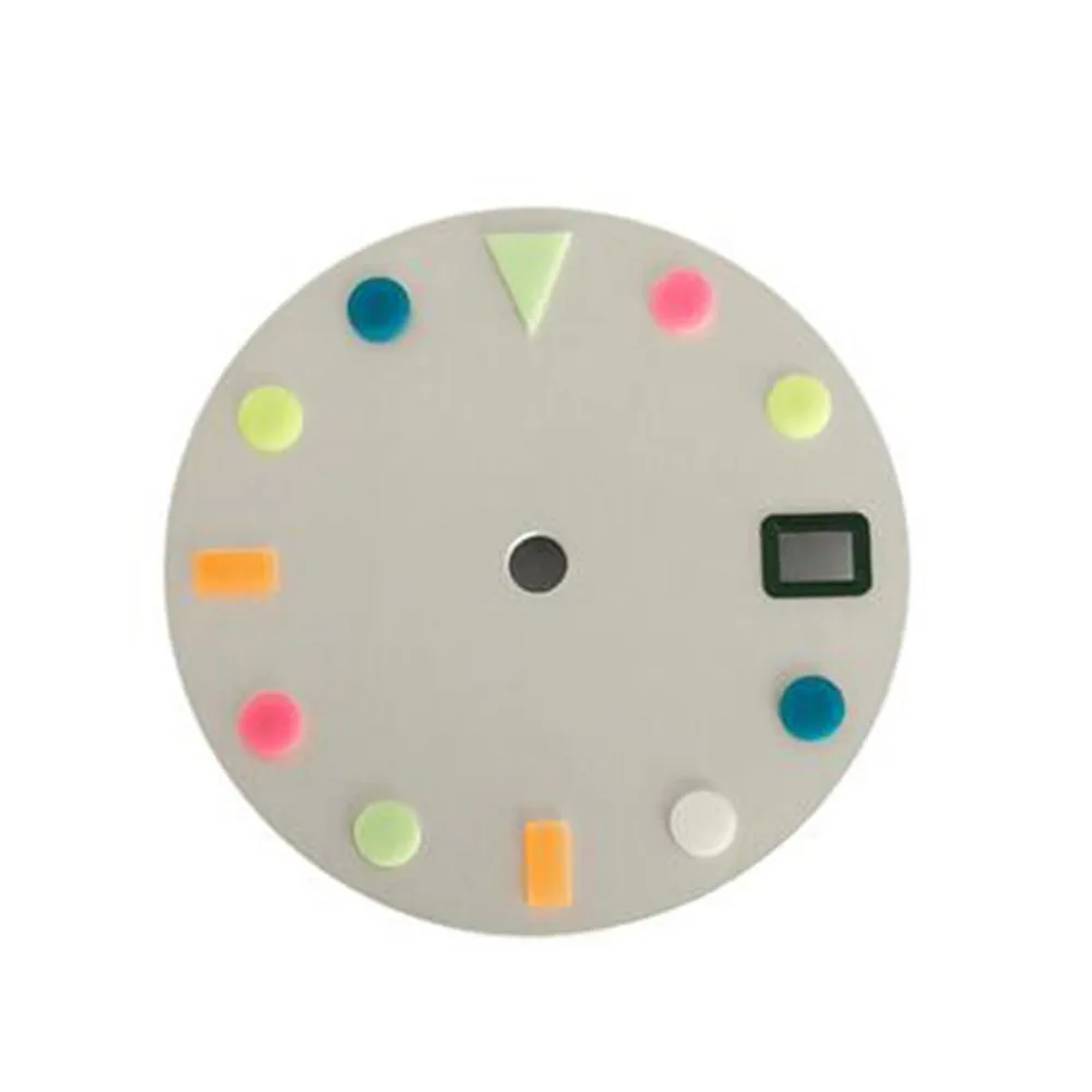 28.5mm Round Nails Colored Luminous Watch Dial Accessories for Japan NH35/36/4R/7S Movement