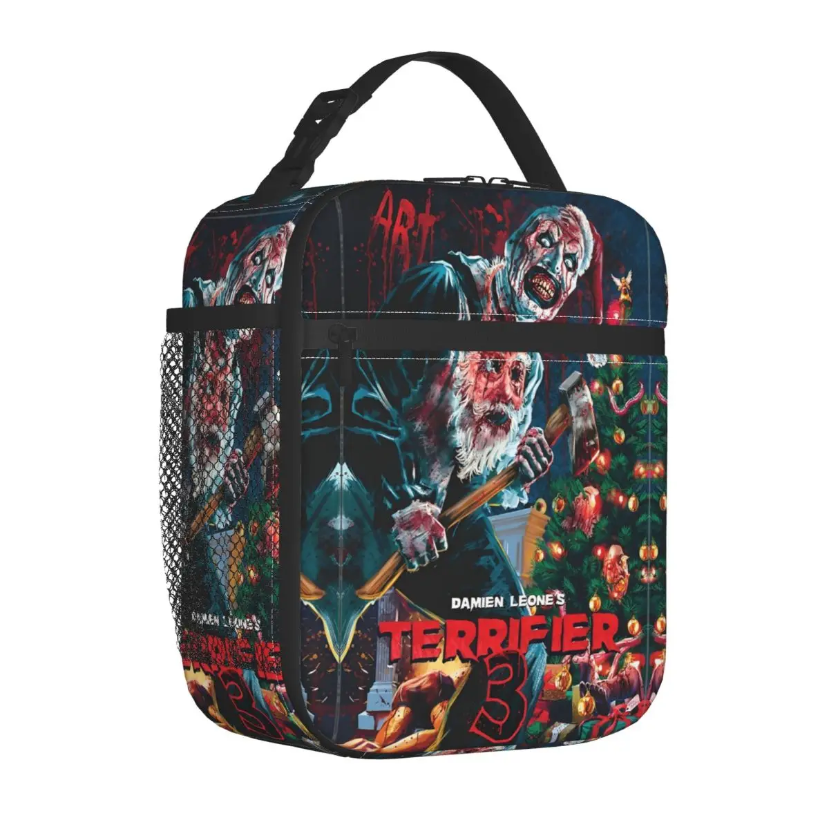 Terrifier 3 Horror Clown Insulated Lunch Bags Cooler Bag  Meal Container Leakproof Tote Lunch Box for Men Women College Picnic