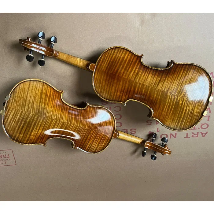 Pure handmade professional maple leaf old antique violin instrument