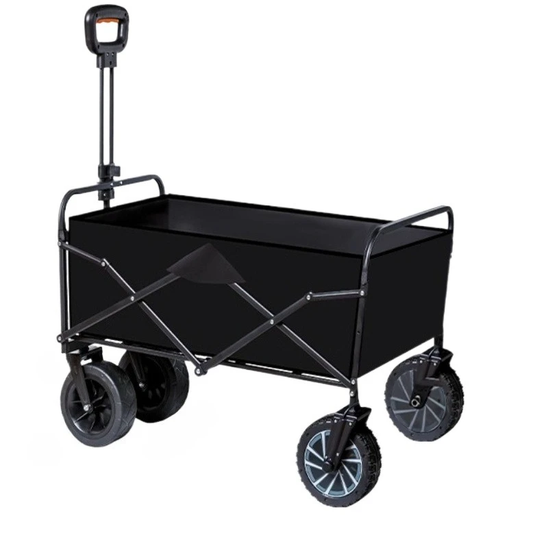 Outdoor Foldable Camper Trolley Oversized Camping Picnic Camp Car Electric Power Small Trailer