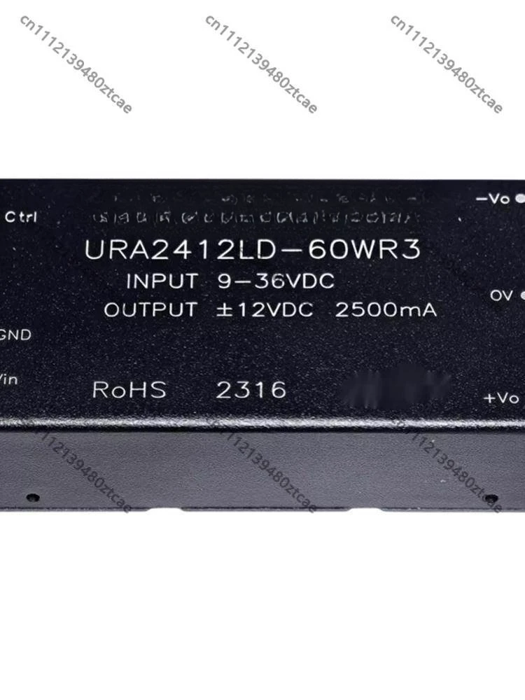 URA24xxLD-60WR3 60W 9~36V Dual Output Isolated DC-DC Module 2.25kV Isolation Half Brick DIP Industrial Regulated Converter
