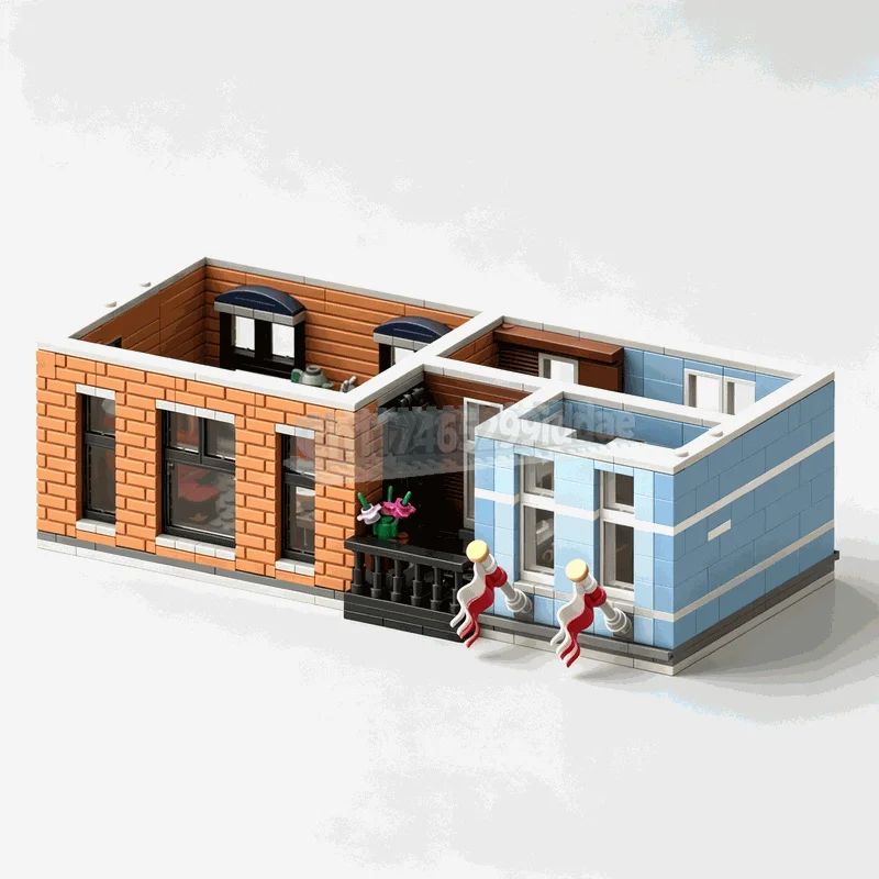 NEW 2019PCS Detectives Office Modular Street View Building Model MOC Custom Puzzle Architecture DIY Assembly Toy Creative Gift