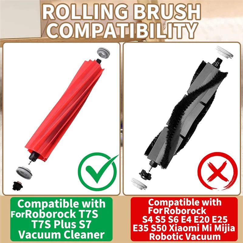 A005-فرش دوارة لـ Roborock S7، S7+، S7 Maxv، S7 Maxv Plus، S7 Maxv Ultra، Q7 Q7+ Q7 Max، Q7 Max+ Q Revo أجزاء المكنسة الكهربائية