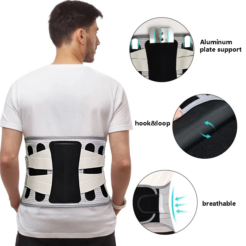 Back Braces for Lower Back Pain Relief with Large Support Plate, Breathable Back Support Belt for Men/Women During Work, for Her