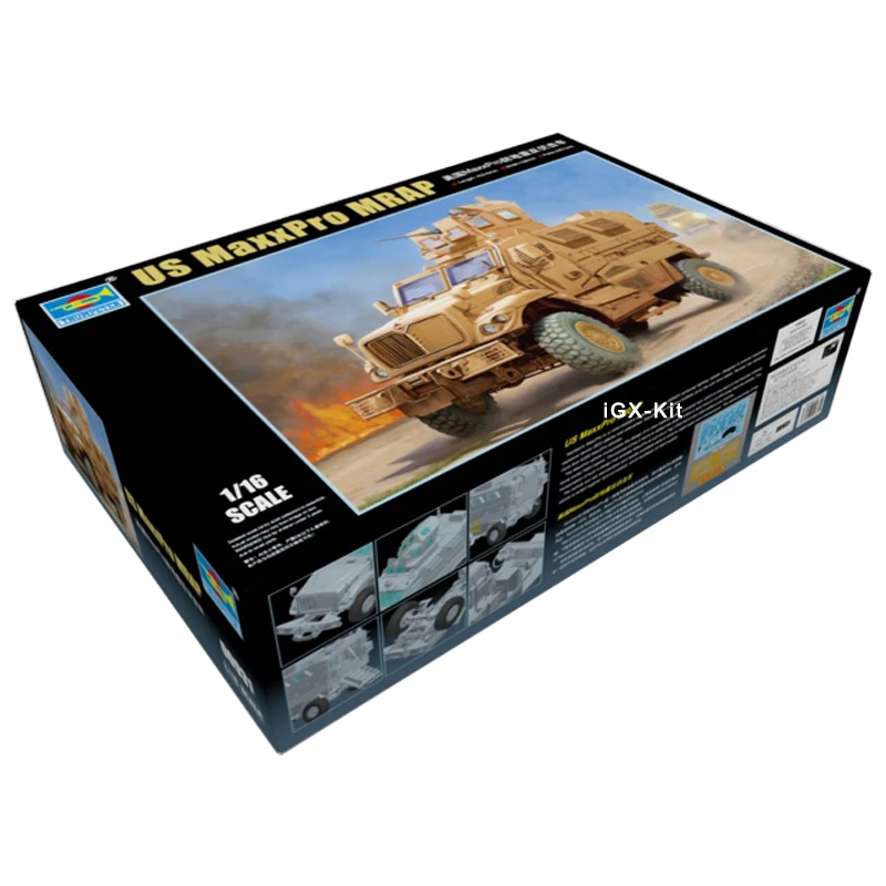 Trumpeter 00931 1/16 US MaxxPro MRAP Vehicle Handcraft Collectible Toy Plastic Assembly Building Model Kit