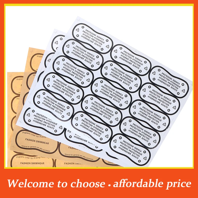 **30pcs/set Hygiene Label Clear Tape Swimwear Underwear Try On Label'