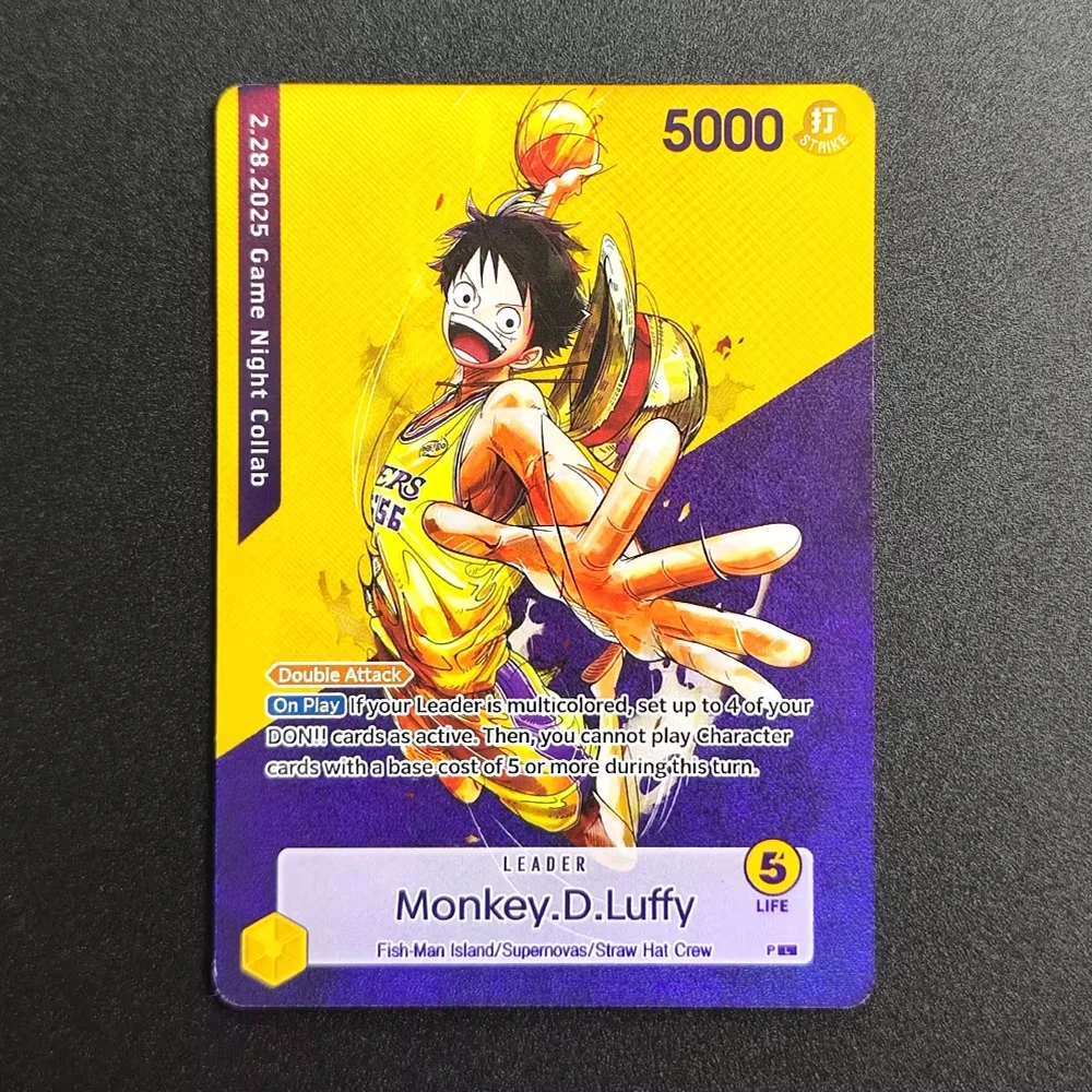 

Коллекционная карточка ONE PIECE: Луффи, Зоро, Нами, Санджи, Робин, Баскетбольная серия, OPCG, DIY, Сделай сам, Аниме-карточка